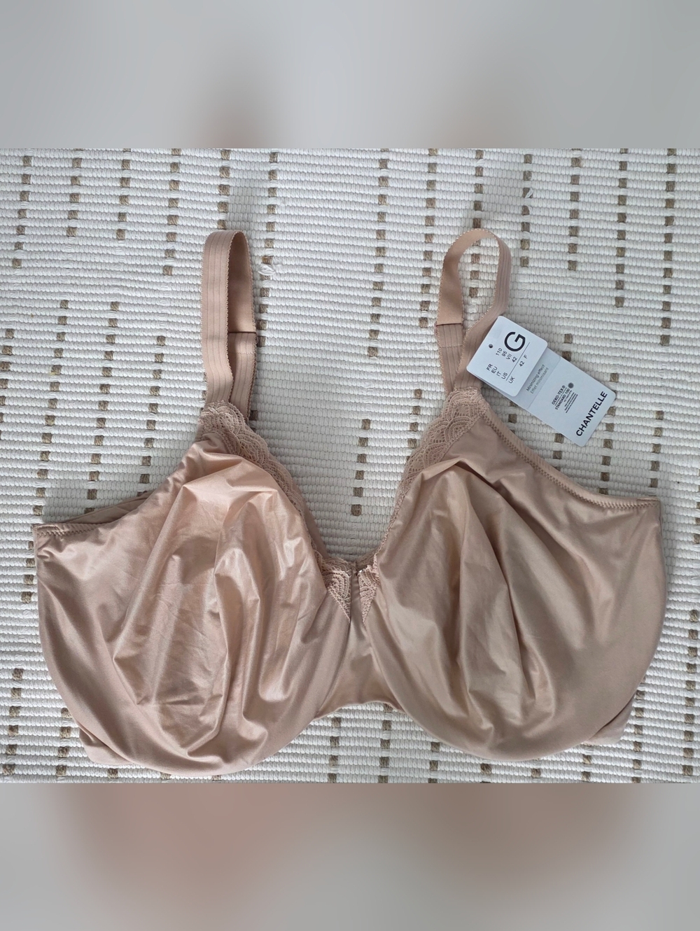 Chantelle PARIS Women's 42 G CUP Minimizer 42 DDDD UNDERWIRE BRA NEW NWT NUDE